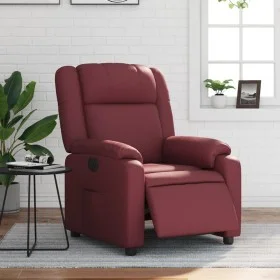 Red Faux Leather Electric Recliner by , Armchairs - Ref: Foro24-3205140, Price: 295,42 €, Discount: %