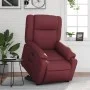 Sillón reclinable elevable cuero artificial rojo tinto de , Sillones - Ref: Foro24-3205154, Precio: 327,64 €, Descuento: %