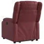 Sillón reclinable elevable cuero artificial rojo tinto de , Sillones - Ref: Foro24-3205154, Precio: 327,64 €, Descuento: %