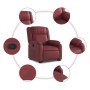 Roter verstellbarer Sessel aus Kunstleder von , Sessel - Ref: Foro24-3205154, Preis: 274,07 €, Rabatt: %