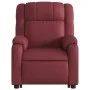 Sillón reclinable elevable cuero artificial rojo tinto de , Sillones - Ref: Foro24-3205154, Precio: 327,64 €, Descuento: %