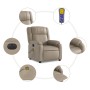 Cappuccino Synthetic Leather Electric Massage Recliner by , Armchairs - Ref: Foro24-3205149, Price: 296,73 €, Discount: %