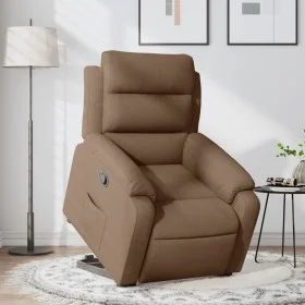 Brown Fabric Liftable Recliner by , Armchairs - Ref: Foro24-3204984, Price: 321,80 €, Discount: %