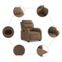 Brown Fabric Liftable Recliner by , Armchairs - Ref: Foro24-3204984, Price: 304,05 €, Discount: %