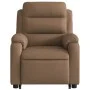 Sillón reclinable elevable de tela marrón de , Sillones - Ref: Foro24-3204984, Precio: 321,65 €, Descuento: %