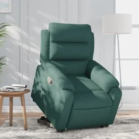 Dark green fabric lifting recliner by , Armchairs - Ref: Foro24-3204986, Price: 321,17 €, Discount: %