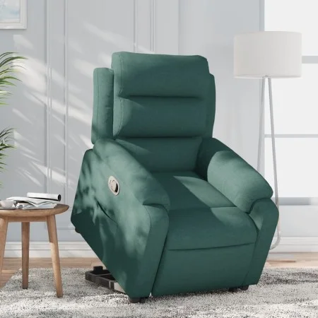 Dark green fabric lifting recliner by , Armchairs - Ref: Foro24-3204986, Price: 321,17 €, Discount: %