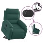 Sillón reclinable elevable tela verde oscuro de , Sillones - Ref: Foro24-3204986, Precio: 303,30 €, Descuento: %