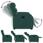 Dark green fabric lifting recliner by , Armchairs - Ref: Foro24-3204986, Price: 321,17 €, Discount: %