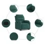 Dark green fabric lifting recliner by , Armchairs - Ref: Foro24-3204986, Price: 321,17 €, Discount: %