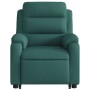 Sillón reclinable elevable tela verde oscuro de , Sillones - Ref: Foro24-3204986, Precio: 303,30 €, Descuento: %