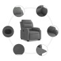 Dark Gray Fabric Electric Liftable Recliner Chair by , Armchairs - Ref: Foro24-3205005, Price: 325,83 €, Discount: %