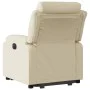 Sillón eléctrico reclinable elevable de tela color crema de , Sillones - Ref: Foro24-3205013, Precio: 371,52 €, Descuento: %