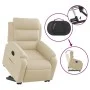 Sillón eléctrico reclinable elevable de tela color crema de , Sillones - Ref: Foro24-3205013, Precio: 371,52 €, Descuento: %