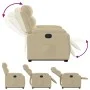 Cream Fabric Electric Liftable Recliner Chair by , Armchairs - Ref: Foro24-3205013, Price: 371,68 €, Discount: %