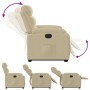 Elektrisch anhebbarer Liegestuhl aus cremefarbenem Stoff von , Sessel - Ref: Foro24-3205013, Preis: 345,31 €, Rabatt: %