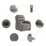 Anhebbarer elektrischer Massagesessel mit taupefarbenem Stoff von , Sessel - Ref: Foro24-3205024, Preis: 387,76 €, Rabatt: %