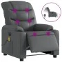 Grauer elektrisch verstellbarer Massagesessel aus Kunstleder von , Sessel - Ref: Foro24-3206595, Preis: 277,25 €, Rabatt: %