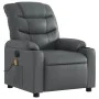 Grauer elektrisch verstellbarer Massagesessel aus Kunstleder von , Sessel - Ref: Foro24-3206595, Preis: 277,25 €, Rabatt: %