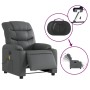 Grauer elektrisch verstellbarer Massagesessel aus Kunstleder von , Sessel - Ref: Foro24-3206595, Preis: 271,27 €, Rabatt: %