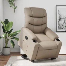Cappuccino-colored artificial leather liftable recliner chair by , Armchairs - Ref: Foro24-3206605, Price: 298,24 €, Discount: %