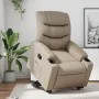 Sillón reclinable elevable cuero artificial color capuchino de , Sillones - Ref: Foro24-3206605, Precio: 298,24 €, Descuento: %