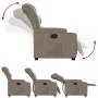 Sillón reclinable elevable cuero artificial color capuchino de , Sillones - Ref: Foro24-3206605, Precio: 298,24 €, Descuento: %