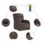 Sillón de masaje reclinable eléctrico cuero sintético marrón de , Sillones - Ref: Foro24-3205259, Precio: 314,36 €, Descuento: %