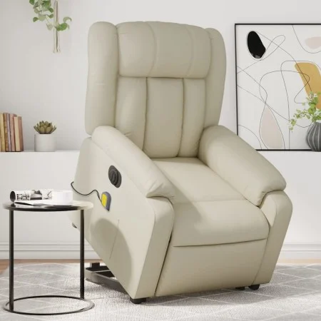 Elektrischer Hebe-Massagesessel aus cremefarbenem Kunstleder von , Sessel - Ref: Foro24-3205286, Preis: 369,74 €, Rabatt: %