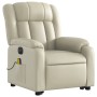 Elektrischer Hebe-Massagesessel aus cremefarbenem Kunstleder von , Sessel - Ref: Foro24-3205286, Preis: 345,55 €, Rabatt: %
