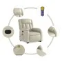 Elektrischer Hebe-Massagesessel aus cremefarbenem Kunstleder von , Sessel - Ref: Foro24-3205286, Preis: 369,74 €, Rabatt: %
