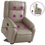 Cappuccino-colored artificial leather foot massage recliner by , Armchairs - Ref: Foro24-3205163, Price: 344,25 €, Discount: %