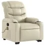 Cremefarbener Fußmassagesessel aus Kunstleder von , Sessel - Ref: Foro24-3206607, Preis: 334,66 €, Rabatt: %