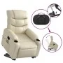 Cremefarbener Fußmassagesessel aus Kunstleder von , Sessel - Ref: Foro24-3206607, Preis: 334,66 €, Rabatt: %