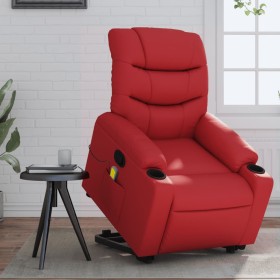 Red Artificial Leather Foot Massage Recliner by , Armchairs - Ref: Foro24-3206611, Price: 293,45 €, Discount: %