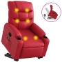 Red Artificial Leather Foot Massage Recliner by , Armchairs - Ref: Foro24-3206611, Price: 293,45 €, Discount: %