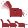 Red Artificial Leather Foot Massage Recliner by , Armchairs - Ref: Foro24-3206611, Price: 356,02 €, Discount: %