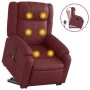 Fußmassage-Liegestuhl aus rotem Kunstleder von , Sessel - Ref: Foro24-3205161, Preis: 305,72 €, Rabatt: %