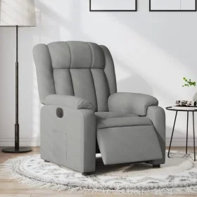 Electric recliner light gray fabric by , Armchairs - Ref: Foro24-3205292, Price: 283,21 €, Discount: %