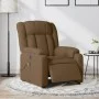 Sillón reclinable de masaje eléctrico tela marrón de , Sillones - Ref: Foro24-3205308, Precio: 286,01 €, Descuento: %