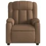 Sillón reclinable de masaje eléctrico tela marrón de , Sillones - Ref: Foro24-3205308, Precio: 286,01 €, Descuento: %