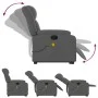 Liegender Fußmassagesessel aus dunkelgrauem Stoff von , Sessel - Ref: Foro24-3205329, Preis: 305,30 €, Rabatt: %