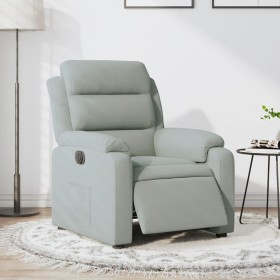 Light Gray Velvet Power Recliner by , Armchairs - Ref: Foro24-3205070, Price: 241,99 €, Discount: %
