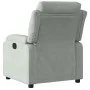 Hellgrauer Power-Liegestuhl aus Samt von , Sessel - Ref: Foro24-3205070, Preis: 245,82 €, Rabatt: %