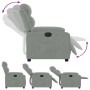 Hellgrauer Power-Liegestuhl aus Samt von , Sessel - Ref: Foro24-3205070, Preis: 244,40 €, Rabatt: %