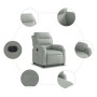 Light Gray Velvet Power Recliner by , Armchairs - Ref: Foro24-3205070, Price: 243,25 €, Discount: %