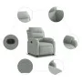 Light Gray Velvet Power Recliner by , Armchairs - Ref: Foro24-3205070, Price: 245,88 €, Discount: %