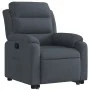 Hochklappbarer Liegesessel aus dunkelgrauem Samt von , Sessel - Ref: Foro24-3205093, Preis: 317,18 €, Rabatt: %