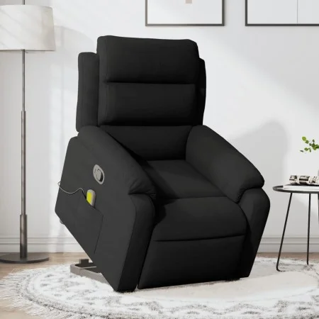 Black Velvet Liftable Massage Recliner by , Armchairs - Ref: Foro24-3205109, Price: 307,73 €, Discount: %