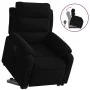 Black velvet liftable recliner by , Armchairs - Ref: Foro24-3205098, Price: 287,62 €, Discount: %